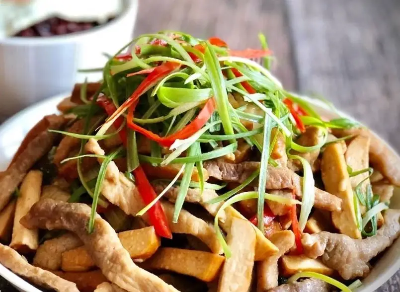 簡單豆干炒肉絲