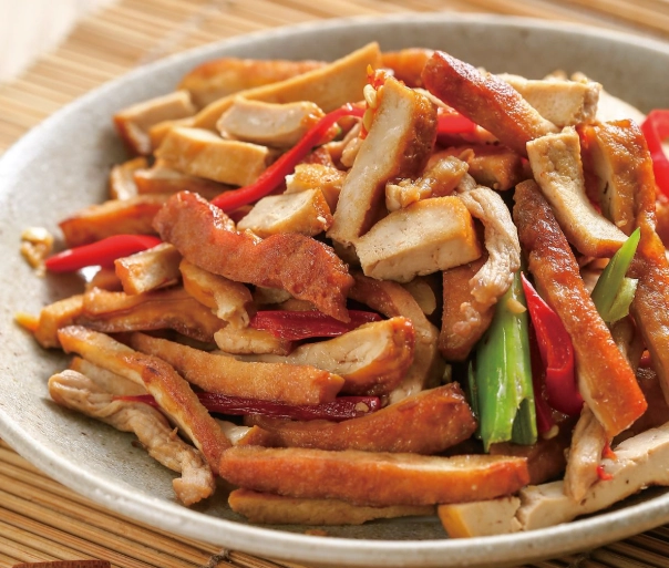 家常豆干炒肉絲