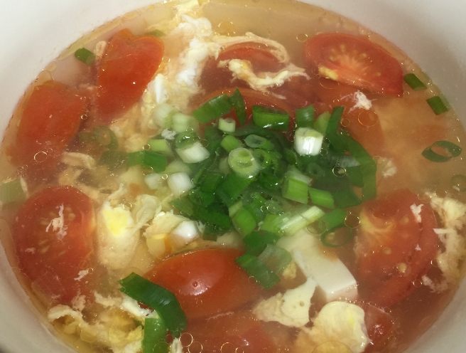 番茄豆腐蛋花湯做法