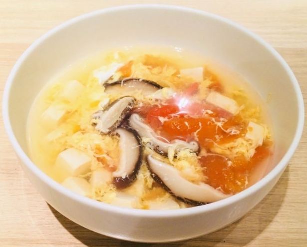 番茄豆腐蛋花湯食譜