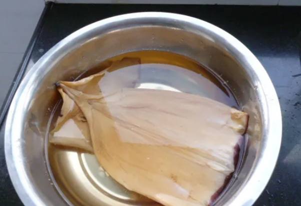 魷魚發泡方法