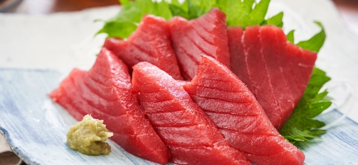 鮪魚生魚片做法