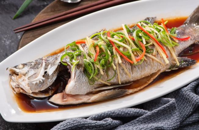 清蒸百花鲈鱼做法